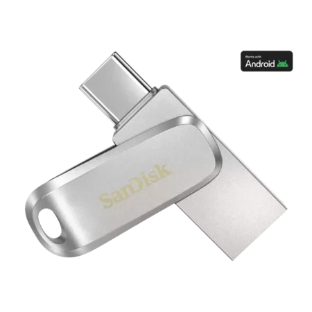 SanDisk Ultra Dual Drive Luxe USB Type-C™ Flash Drive -(Silver)